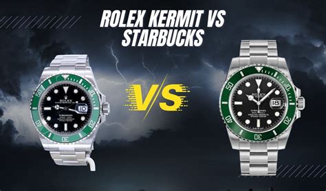 starbucks vs kermit rolex|rolex starbucks model 126610lv.